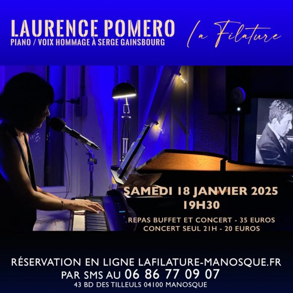 Laurence Pomero, hommage à Serge Gainsbourg_Manosque