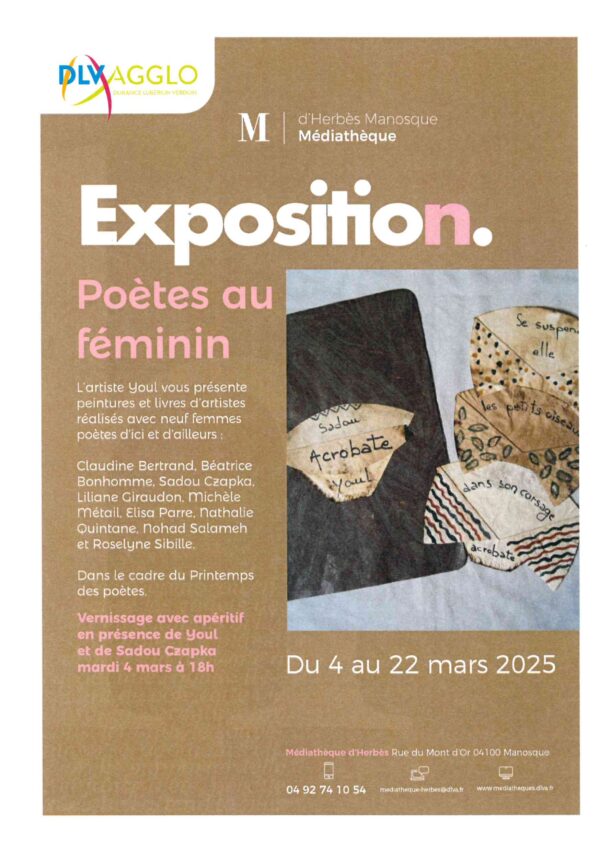 Exposition Poètes au féminin_Manosque